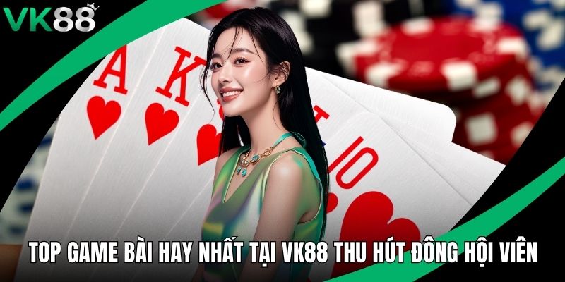 Top Game Bài Hay Nhất Tại VK88 Thu Hút Đông Hội Viên